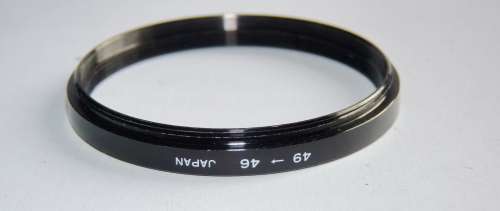 Metal Adapter Ring F 46mm to L 49mm Japan, Filter 46mm to Lens 49mm