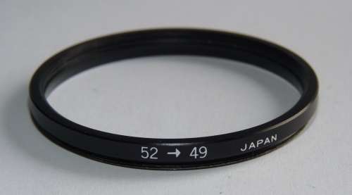Metal Adapter Ring F 49mm to L 52mm, Filter 49mm to Lens 52mm, Japan