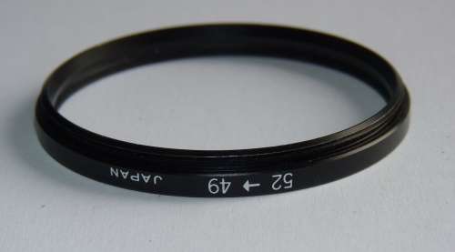 Metal Adapter Ring F 49mm to L 52mm, Filter 49mm to Lens 52mm, Japan