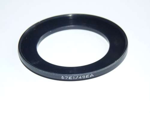BW Metal Adapter Ring F 67mm to L 49mm , Filter 67mm to Lens 49mm,B+W