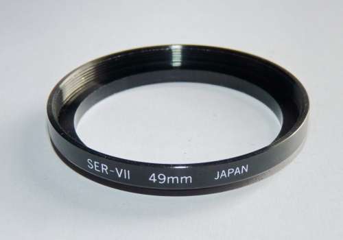 Metal Adapter Ring Serie 7 to 49mm, Filter Serie 7 to Lens 49mm, Serie VII,