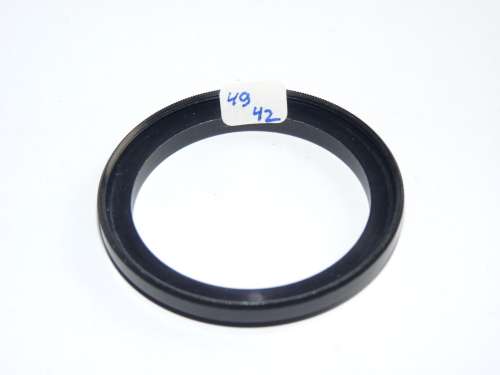 Metal Adapter Ring F 49mm to L 42mm, Filter 49mm Lens 42mm
