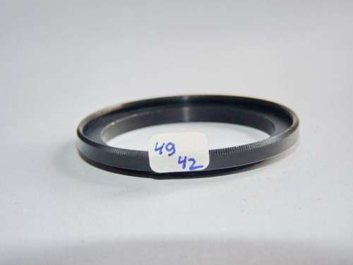 Metal Adapter Ring F 49mm to L 42mm, Filter 49mm Lens 42mm