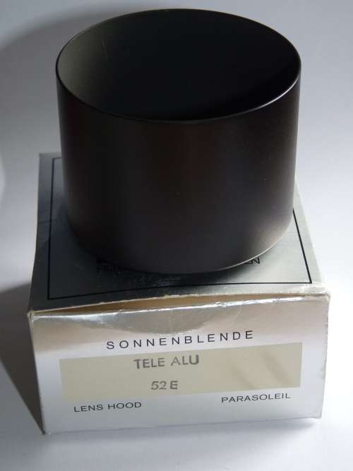 B+W Tele lens hood shade aluminium 52mm, original from Germany