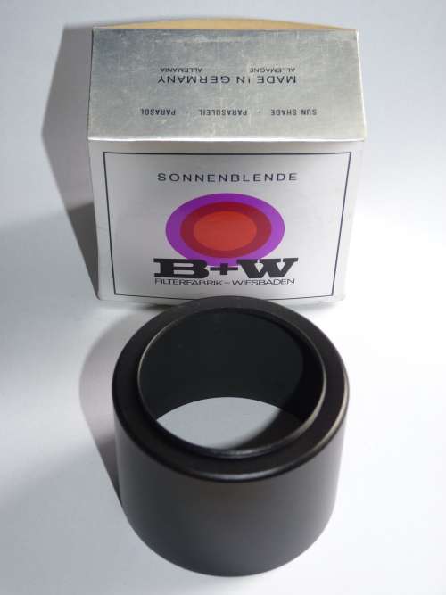 B+W Tele lens hood shade aluminium 52mm, original from Germany