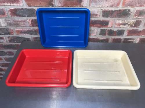 Darkroom laboratory dishes developer dishes lot, extra strong material !!! size outside: 31.5cmx38cm