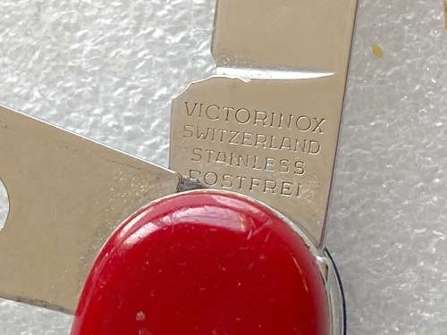 Victorinox Officier Suisse (blue and red) vintage, pocket knife,Switzerland,collectors item