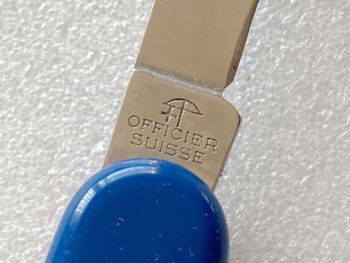 Victorinox Officier Suisse (blue and red) vintage, pocket knife,Switzerland,collectors item