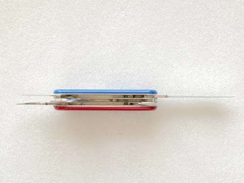 Victorinox Officier Suisse (blue and red) vintage, pocket knife,Switzerland,collectors item