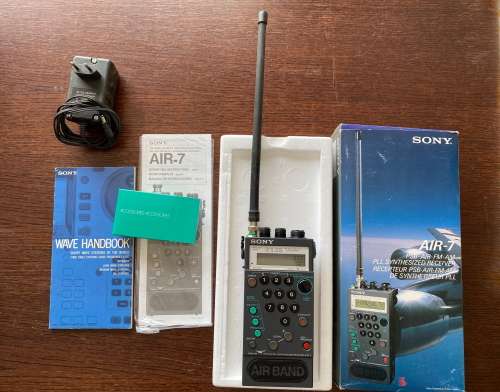 Sony Air 7 original box and instructions, working, incl. Power Adapter, Radio, Air, vintage, 1985