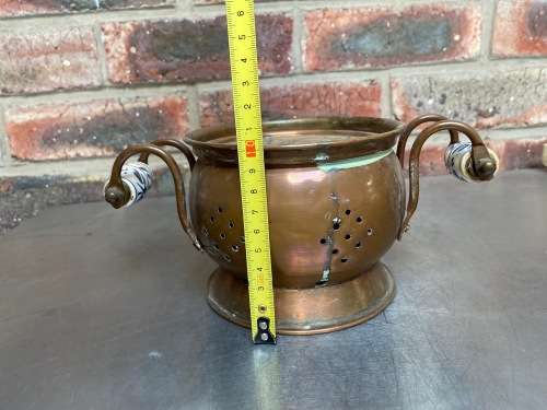 Antique vintage copper tea warmer , collectors item