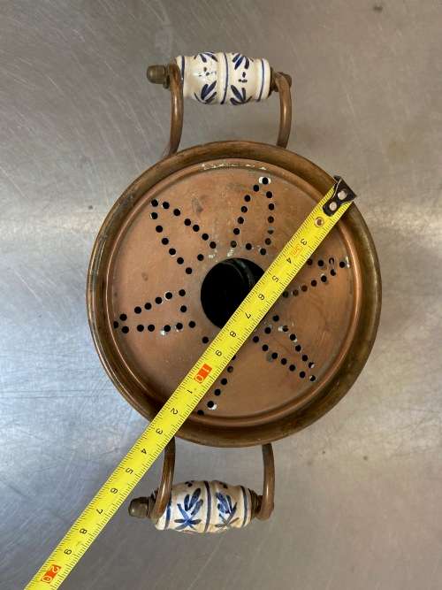 Antique vintage copper tea warmer , collectors item