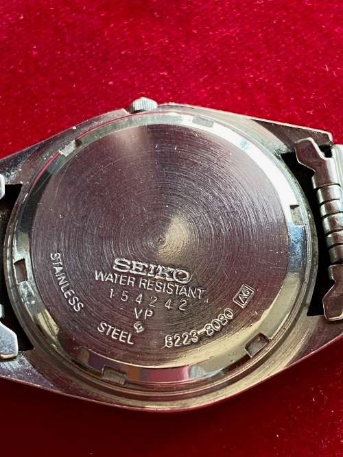 Seiko Quartz Watch 8223-8080 Men`s, vintage, from the 70s/80s, rare, collectors item