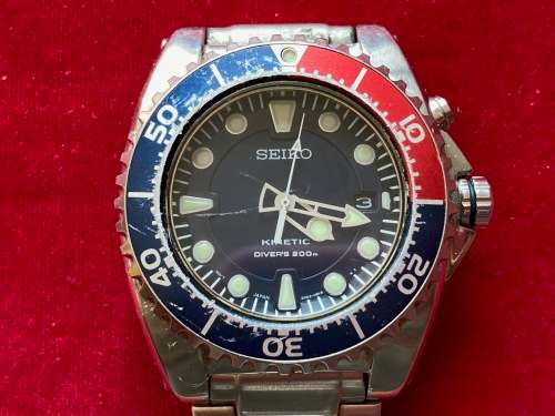 Seiko Kinetic Diver 200 5M62 OBLO,Scuba Diver`s 200m, rare, collectors item Price Reduced !!!
