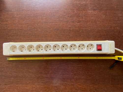 Brennenstuhl 3m 10 Socket Type F - German Schuko Extension Lead, 230 V, white,multiplug