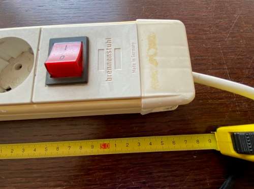 Brennenstuhl 3m 10 Socket Type F - German Schuko Extension Lead, 230 V, white,multiplug