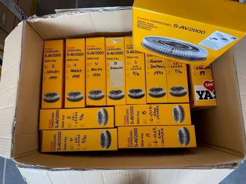 Kodak S-AV 2000 Projector Slide Tray / Magazine LOT F  (Lot of 13 trays)