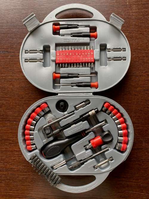 Portable Repair Tool Set Chrome Vanadium screwdriver bits