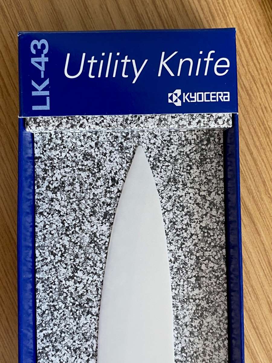 KYOCERA Utility Ceramic Knife LK-43, plastic/ceramic, blade length: 13 cm NEW ! Black Handle .