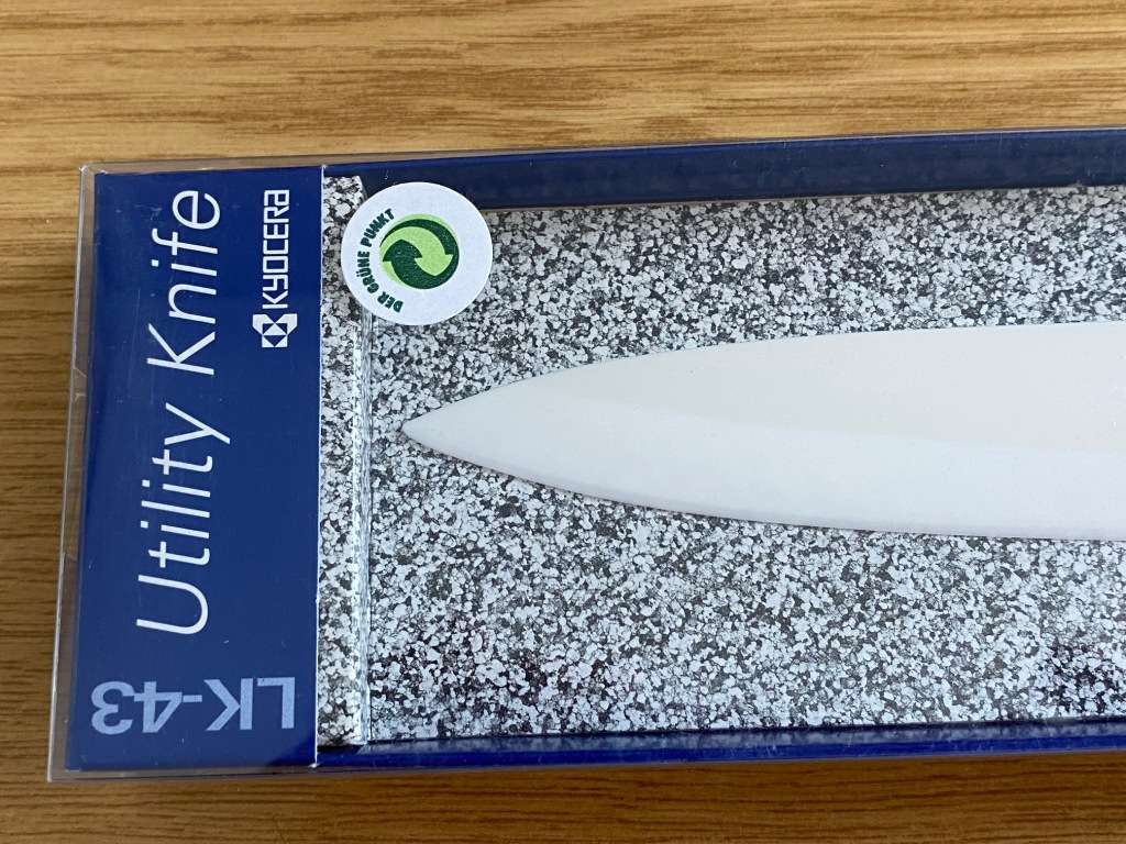 KYOCERA Utility Ceramic Knife LK-43, plastic/ceramic, blade length: 13 cm NEW ! Black Handle .