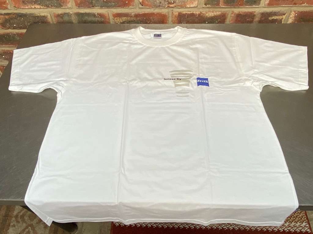 Zeiss T-Shirt white,still new,size XL ,Germany,vintage,collectors item