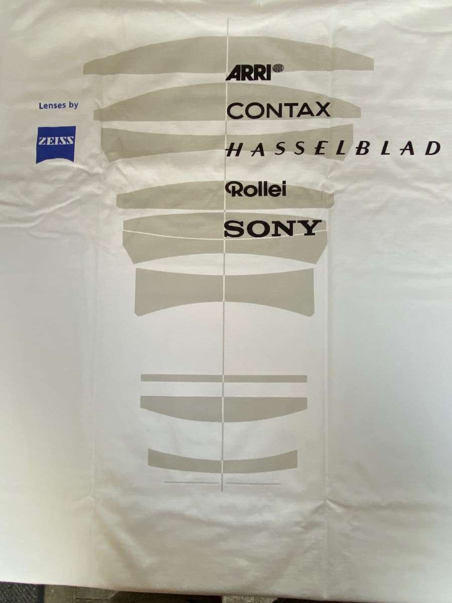 Zeiss T-Shirt white,still new,size XL ,Germany,vintage,collectors item