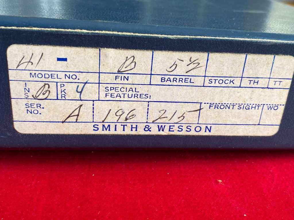 Smith & Wesson empty original box for Model 41 , vintage, rare,