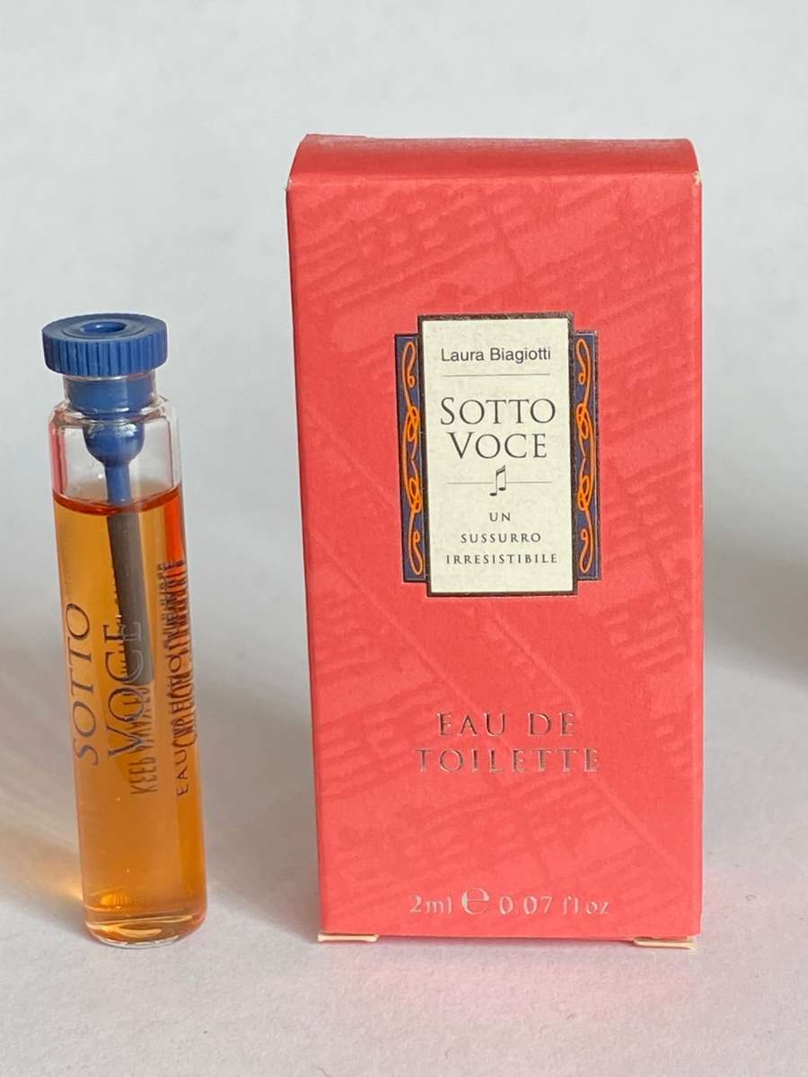 1 x LAURA BIAGIOTTI SOTTO VOCE Eau de Toilette, 2ml bottle, rare, Vintage, Collectors item