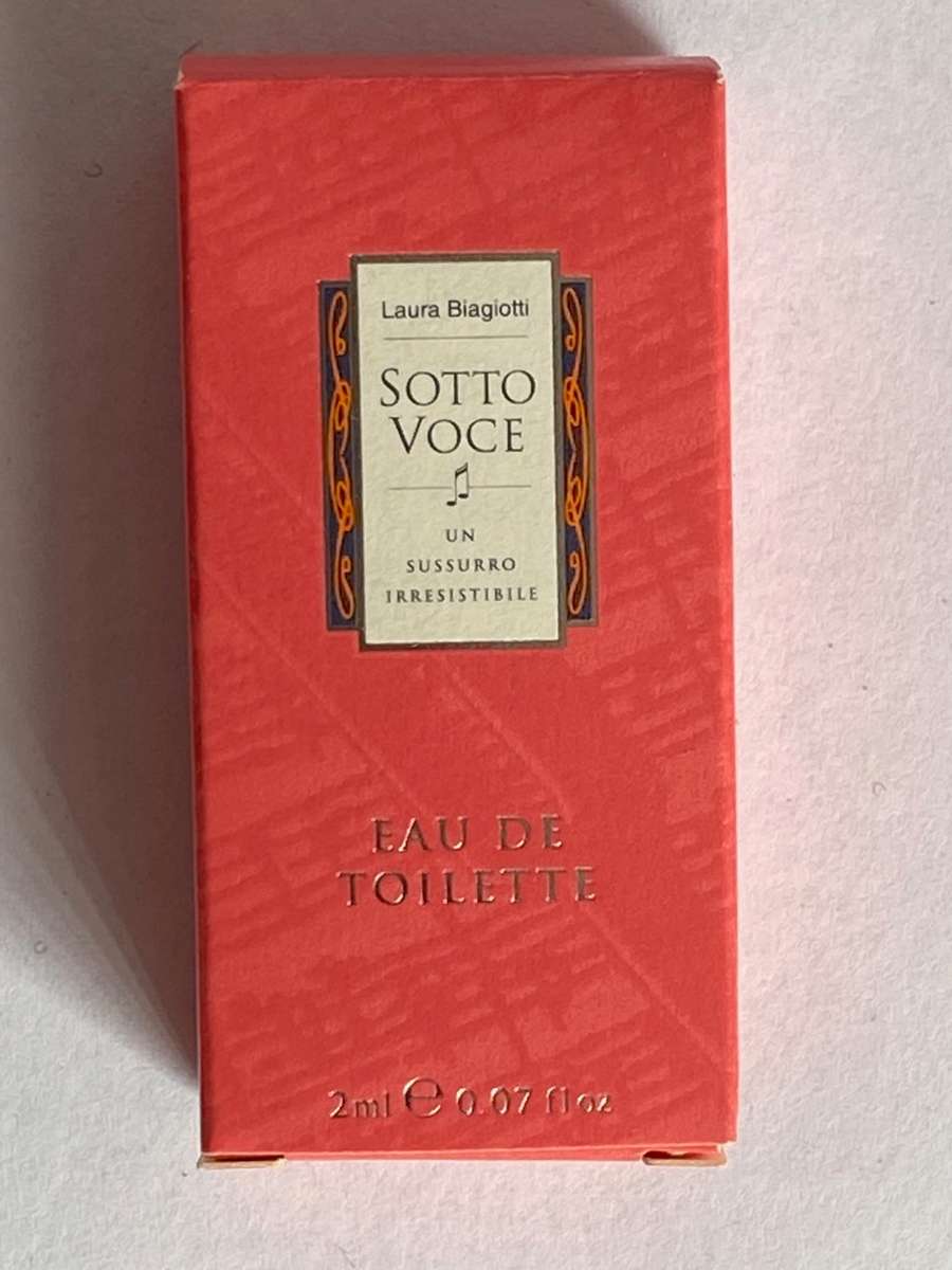 1 x LAURA BIAGIOTTI SOTTO VOCE Eau de Toilette, 2ml bottle, rare, Vintage, Collectors item