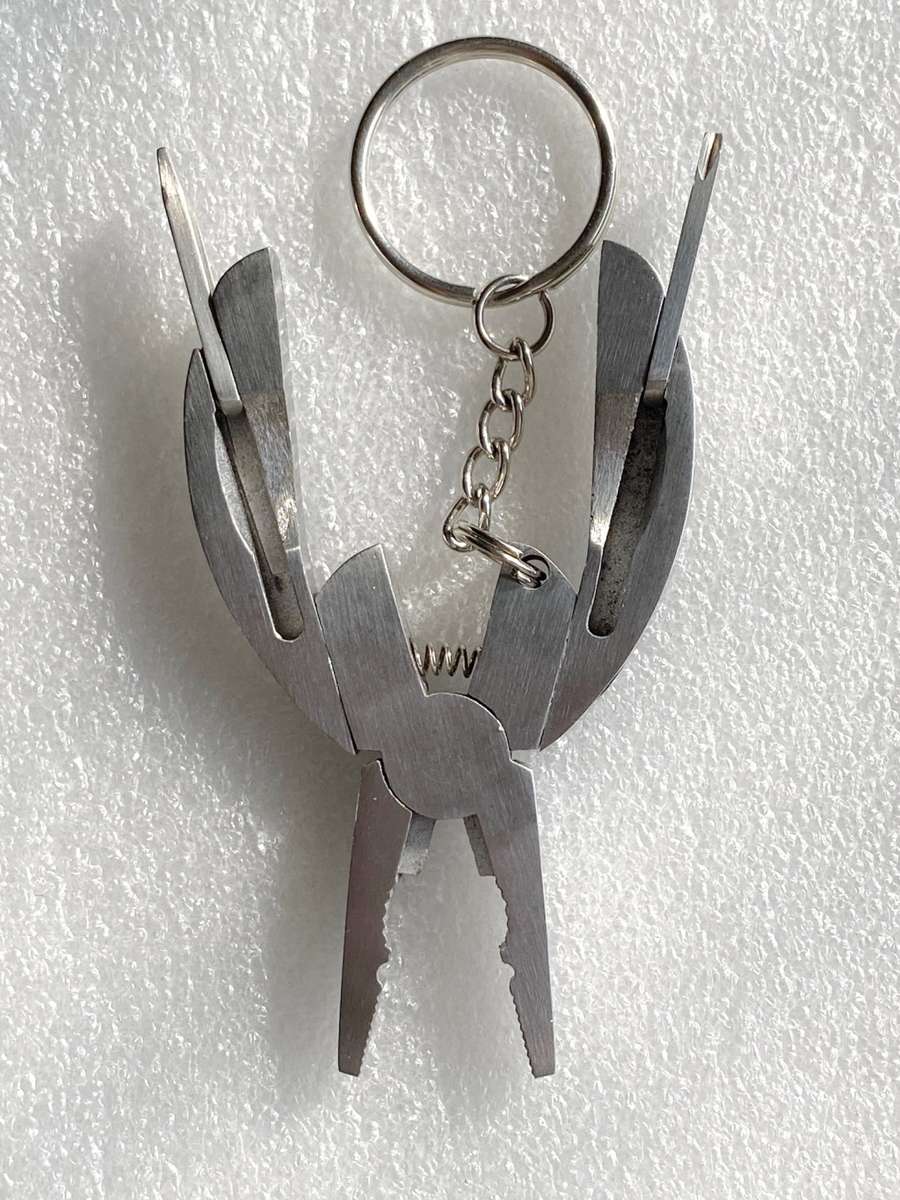 Mini Multi Pocket Tool, stainless steel, vintage