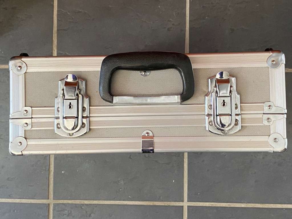 Aluminium Case, 40cmx31cmx14cm, briefcase, for Video or Photo Camera, from Germany, with brand on