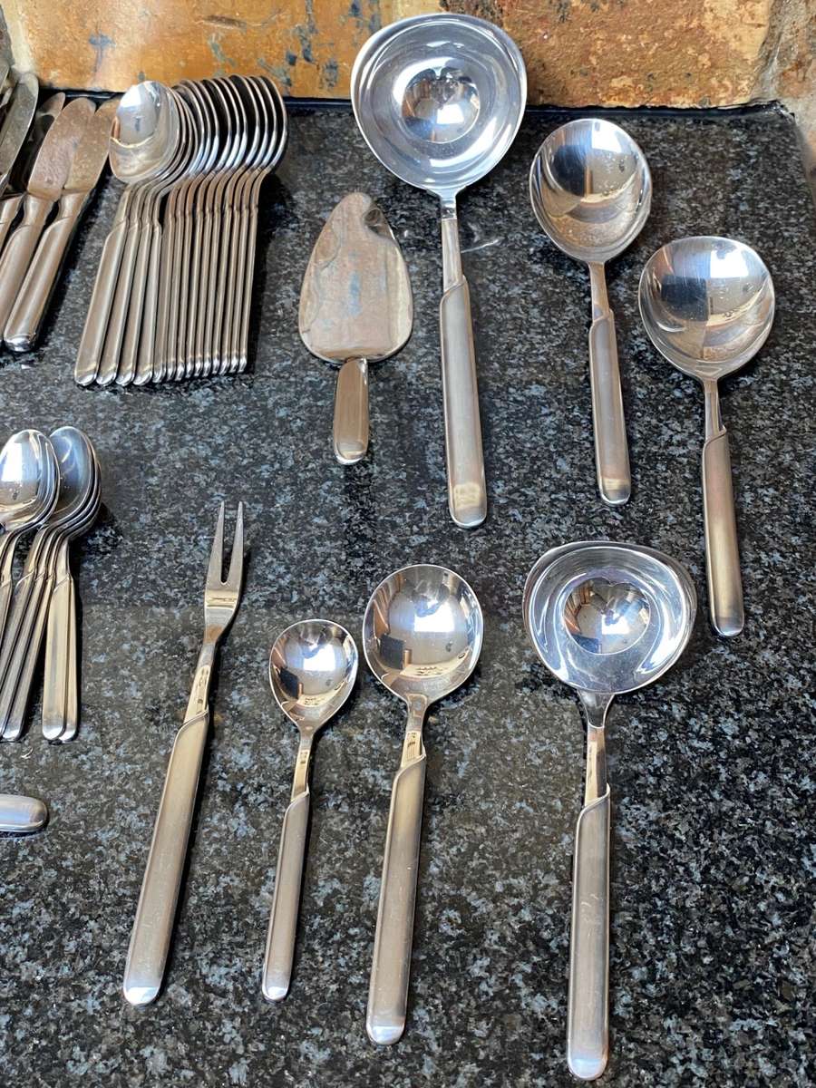 WMF Cromargan Lot: Model ONDA ,vintage, from Germany, collectors item, 68 items/pieces