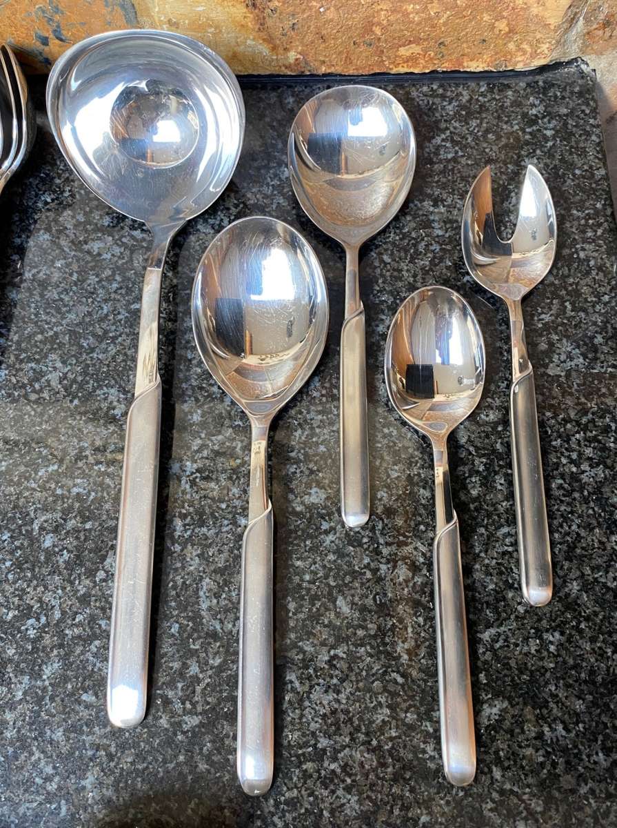 WMF Cromargan Lot: Model ONDA ,vintage, from Germany, collectors item, 68 items/pieces