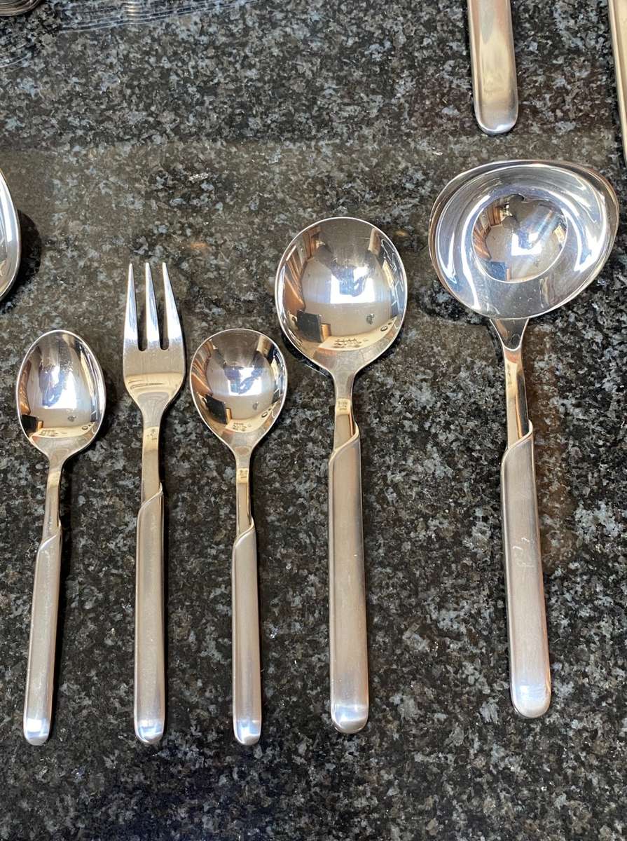 WMF Cromargan Lot: Model ONDA ,vintage, from Germany, collectors item, 68 items/pieces