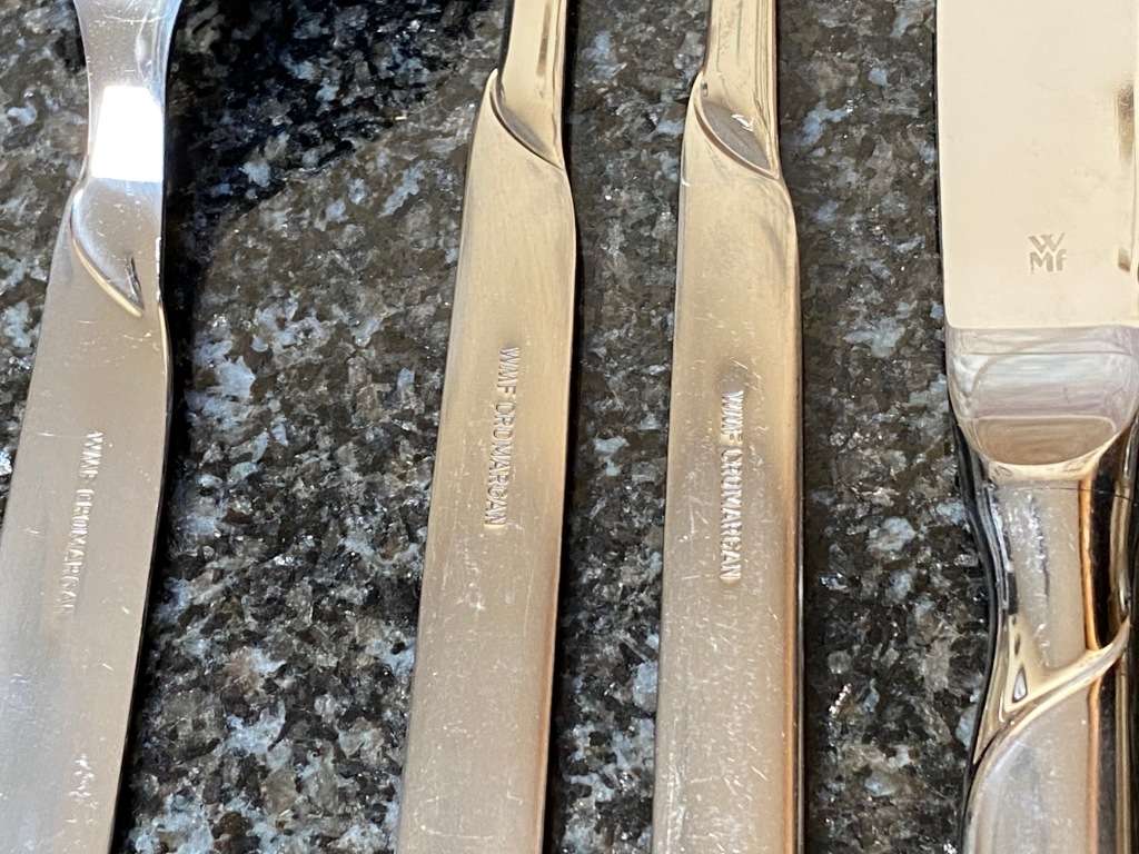 WMF Cromargan Lot: Model ONDA ,vintage, from Germany, collectors item, 68 items/pieces