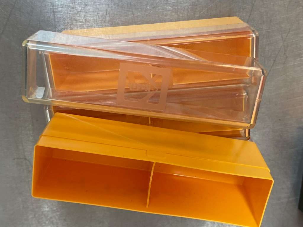 Kodak slide boxes + Cenei Slide Viewer from Germany, collectors item