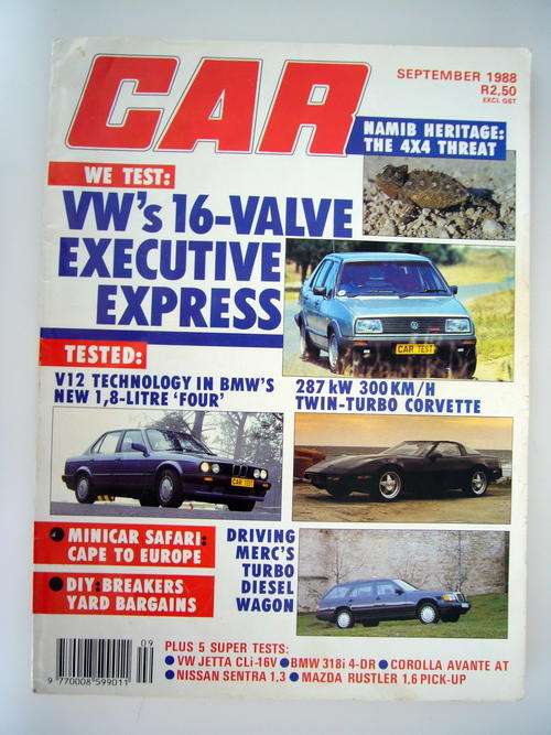 CAR MAGAZINE SEPTEMBER 1988
