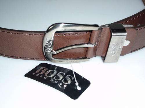 NICE NEW BELT WITH THE NAME:  HUGO BOSS   , DARK BROWN   NEW !
