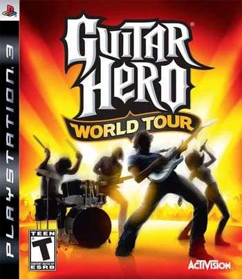 Guitar hero World tour (PS3) great price !!! game and drum set.
