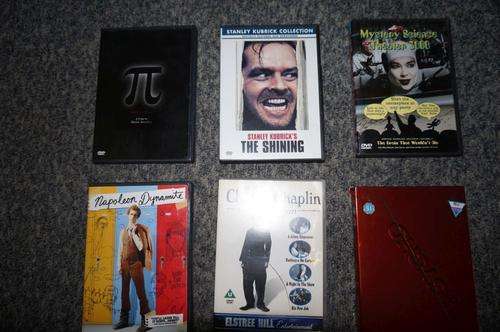 Pi, The Shining, MST3k, Napoleon Dynamite, Charlie Chaplin, Psycho