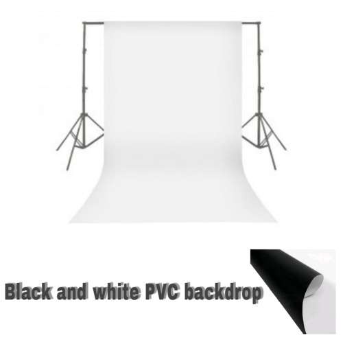 3×6m Pvc white and black Backdrop