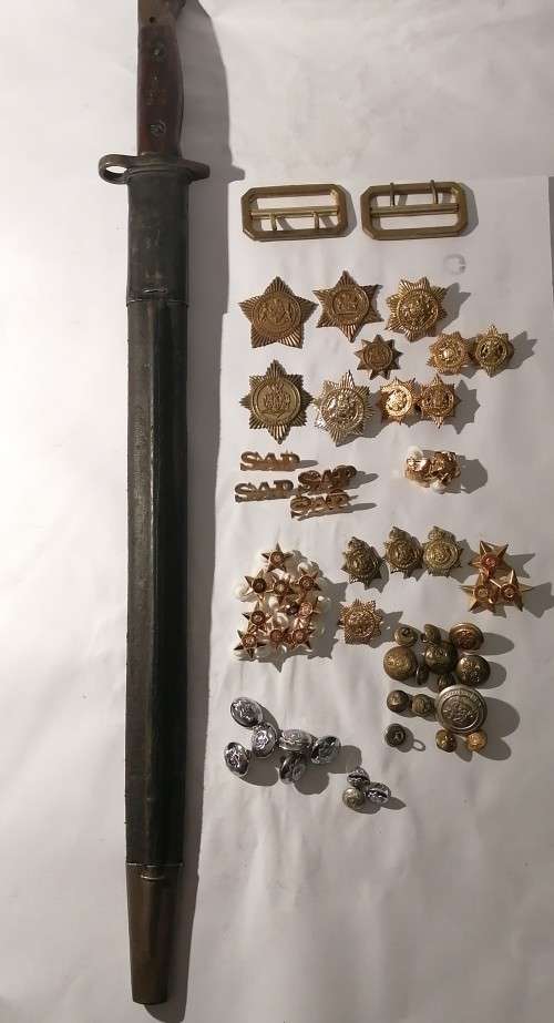 1907 Pattern 303 bayonet of the SA Police + SAPS insignia