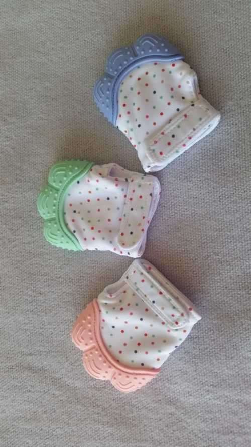 Baby teething mittens