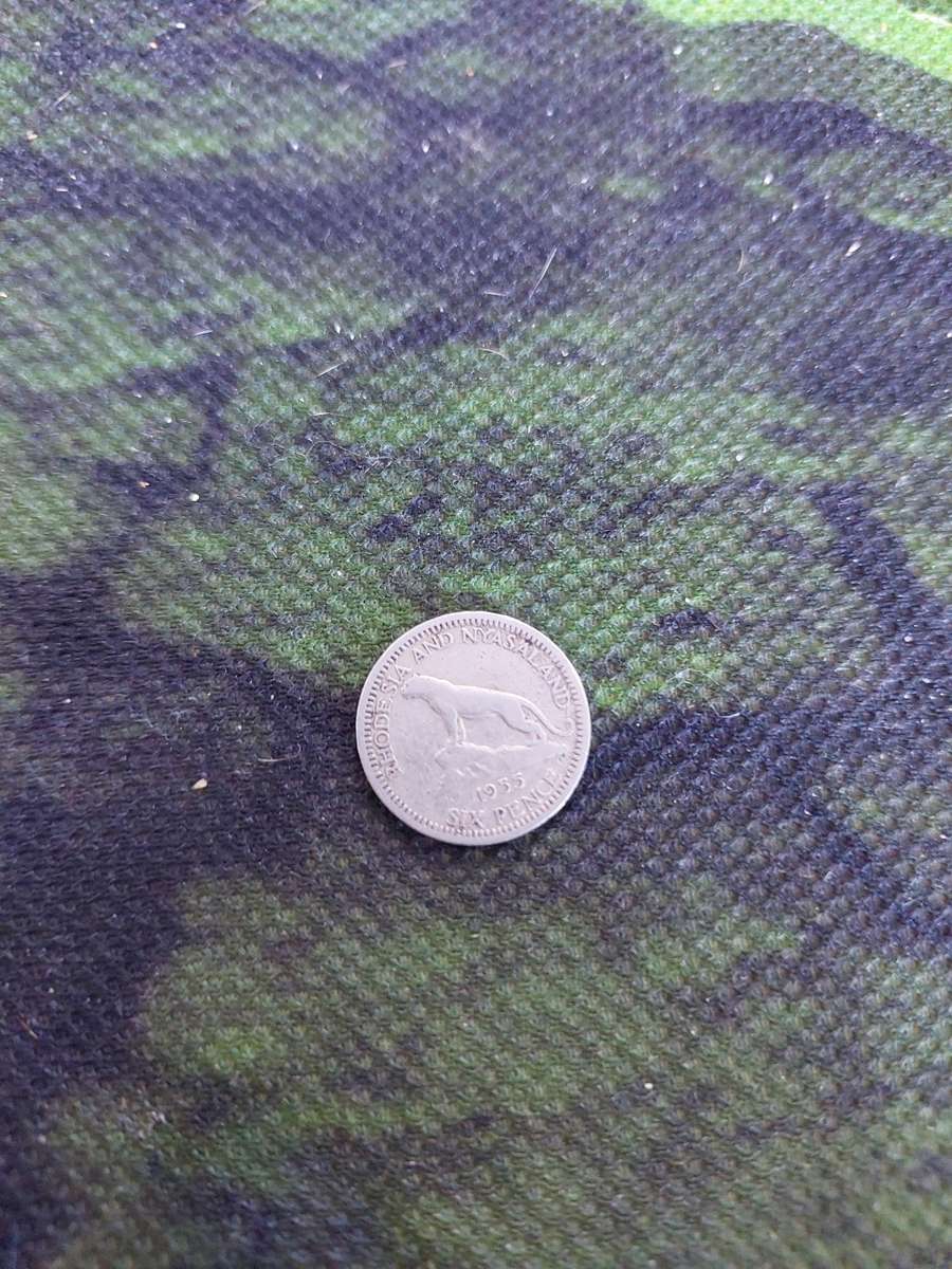 1955 Rhodesia and Nyasaland    Sixpence RARE!!