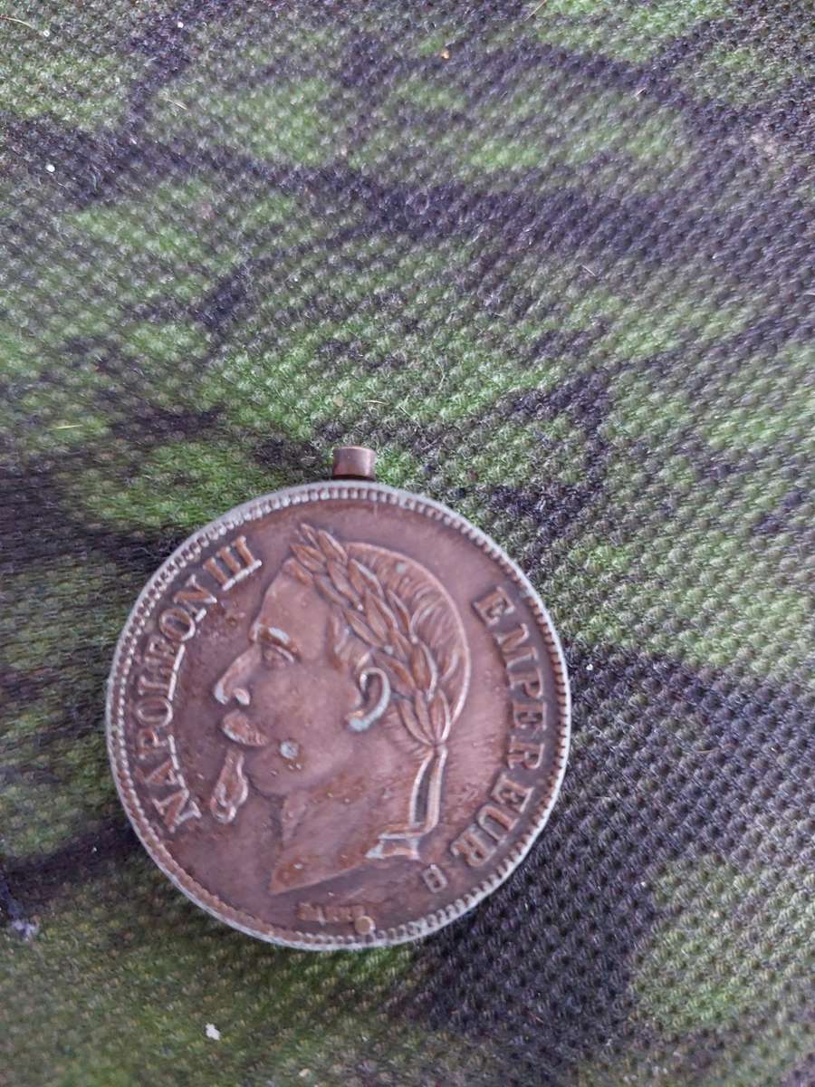 Napolean III Emperor Francais 5 Francs 1870 Coin Lighter