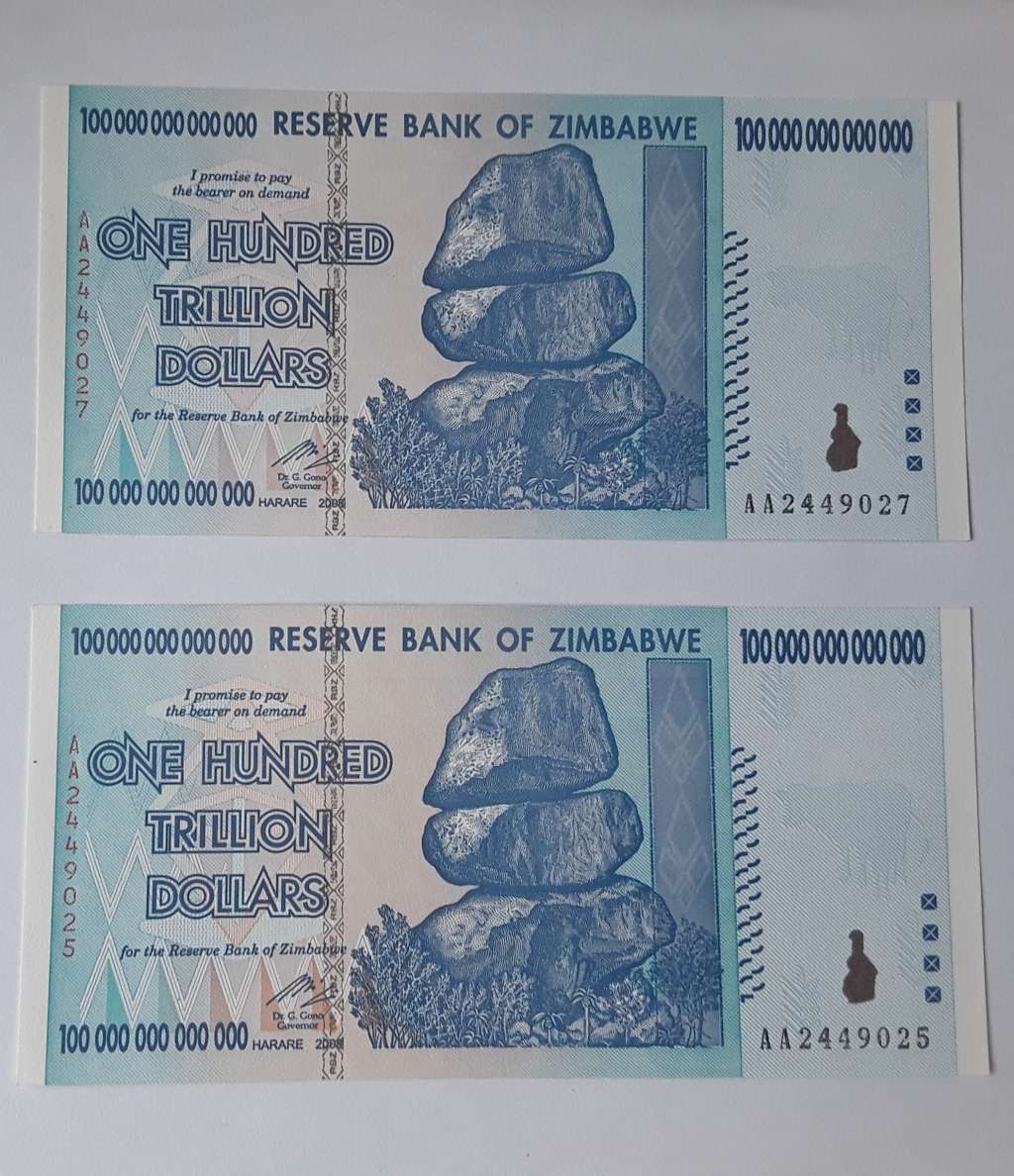 1 hundred trillion dollars zimbabwe