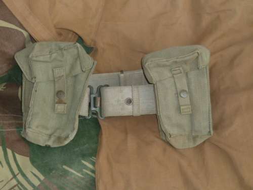 Ammo Magazine pouches and waist belt worn by Rhodesian Army and SADF during Bush wars