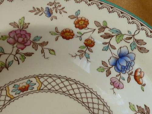 Spode's "Royal Jasmine"Pudding Bowl,  Very Scarce
