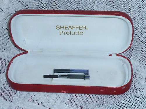 SHEAFFER PRELUDE - 342, brushed Chrome with a 22kt Trimming, vacuum cartridge filled in  BOX