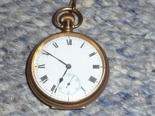 Gold Plated Pocket Watch  " STAR",   in a Dennison watch Case, in Good working Order